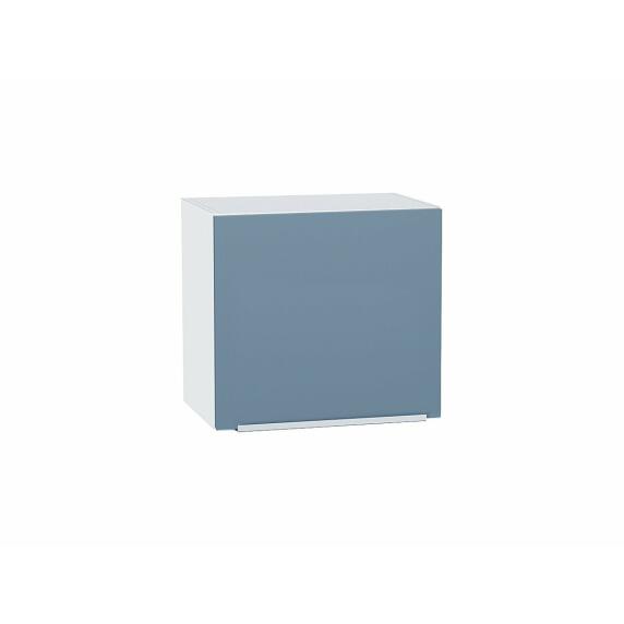 Шкаф верхний горизонтальный Фьюжн Silky Blue Белый 460*500*318