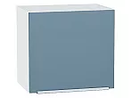 Шкаф верхний горизонтальный Фьюжн Silky Blue Белый 460*500*318