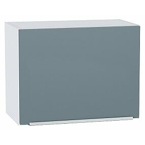 Шкаф верхний горизонтальный Фьюжн Silky Blue Белый 460*600*318