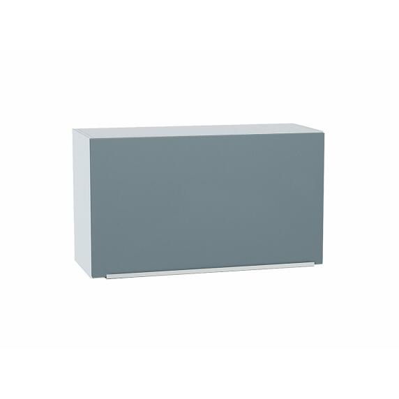 Шкаф верхний горизонтальный Фьюжн Silky Blue Белый 460*800*318