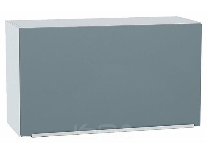 Шкаф верхний горизонтальный Фьюжн Silky Blue Белый 460*800*318