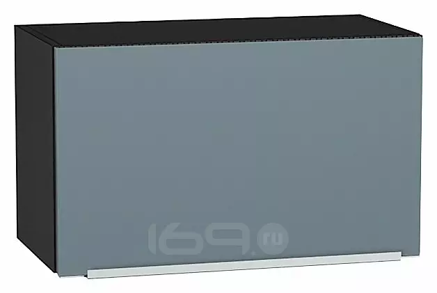 Шкаф верхний горизонтальный Фьюжн Silky Blue Graphite 358*600*320