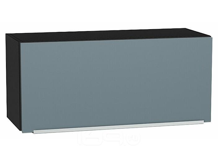 Шкаф верхний горизонтальный Фьюжн Silky Blue Graphite 358*800*320