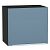 Шкаф верхний горизонтальный Фьюжн Silky Blue Graphite 460*500*318