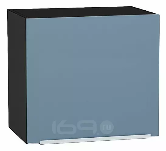 Шкаф верхний горизонтальный Фьюжн Silky Blue Graphite 460*500*318