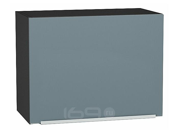 Шкаф верхний горизонтальный Фьюжн Silky Blue Graphite 460*600*318
