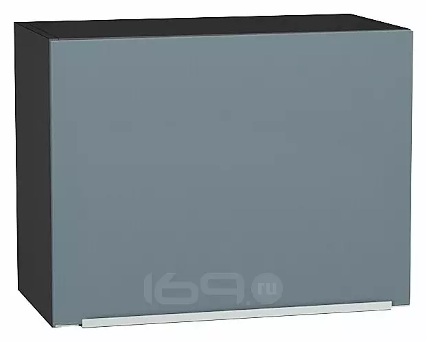 Шкаф верхний горизонтальный Фьюжн Silky Blue Graphite 460*600*318