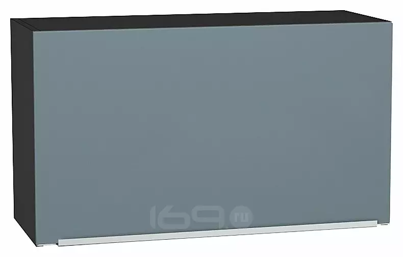 Шкаф верхний горизонтальный Фьюжн Silky Blue Graphite 460*800*318