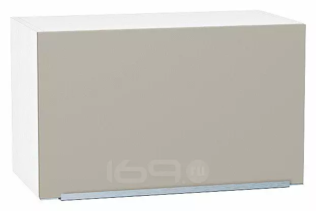 Шкаф верхний горизонтальный Фьюжн Silky Grey Белый 358*600*320