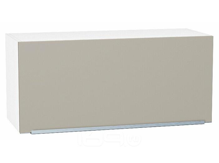 Шкаф верхний горизонтальный Фьюжн Silky Grey Белый 358*800*320
