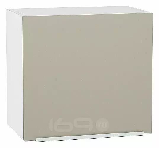 Шкаф верхний горизонтальный Фьюжн Silky Grey Белый 460*500*318