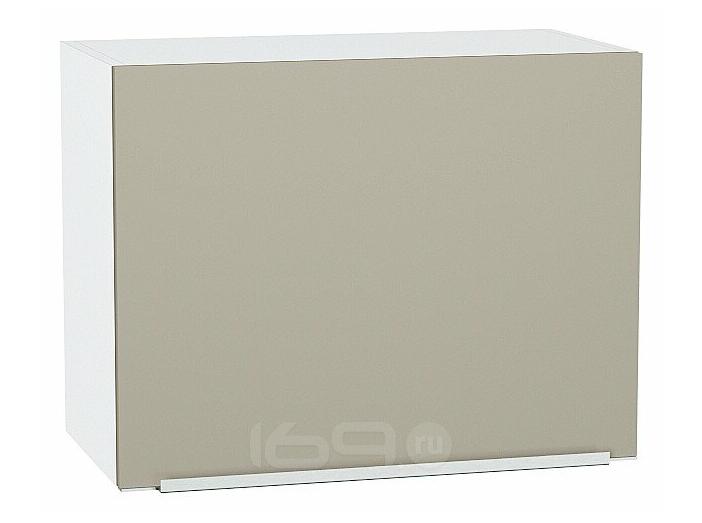 Шкаф верхний горизонтальный Фьюжн Silky Grey Белый 460*600*318
