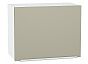 Шкаф верхний горизонтальный Фьюжн Silky Grey Белый 460*600*318