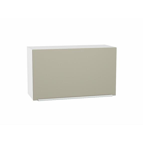 Шкаф верхний горизонтальный Фьюжн Silky Grey Белый 460*800*318