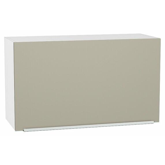 Шкаф верхний горизонтальный Фьюжн Silky Grey Белый 460*800*318