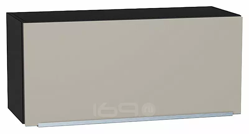 Шкаф верхний горизонтальный Фьюжн Silky Grey Graphite 358*800*320