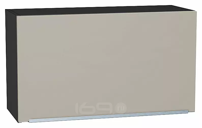 Шкаф верхний горизонтальный Фьюжн Silky Grey Graphite 460*800*318
