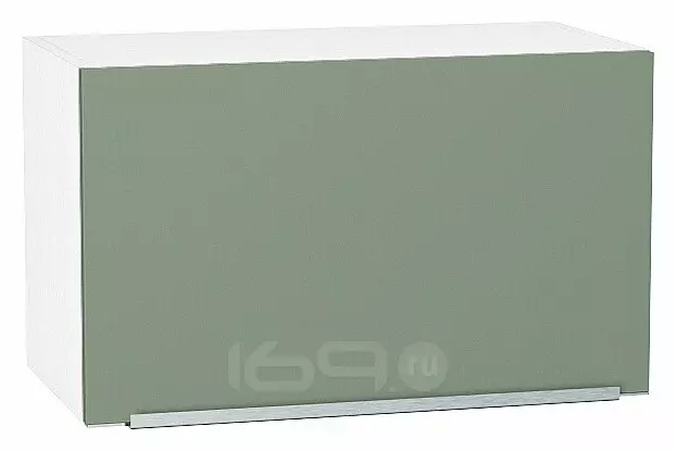 Шкаф верхний горизонтальный Фьюжн Silky Mint Белый 358*600*320