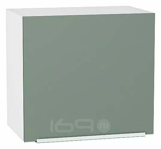 Шкаф верхний горизонтальный Фьюжн Silky Mint Белый 460*500*318