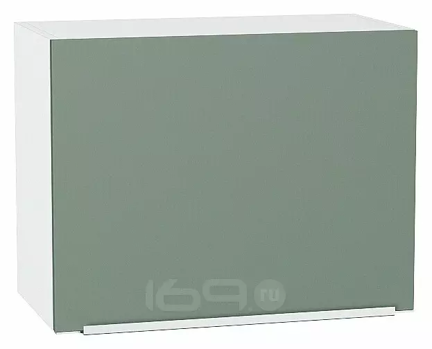 Шкаф верхний горизонтальный Фьюжн Silky Mint Белый 460*600*318