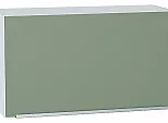 Шкаф верхний горизонтальный Фьюжн Silky Mint Белый 460*800*318