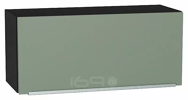 Шкаф верхний горизонтальный Фьюжн Silky Mint Graphite 358*800*320