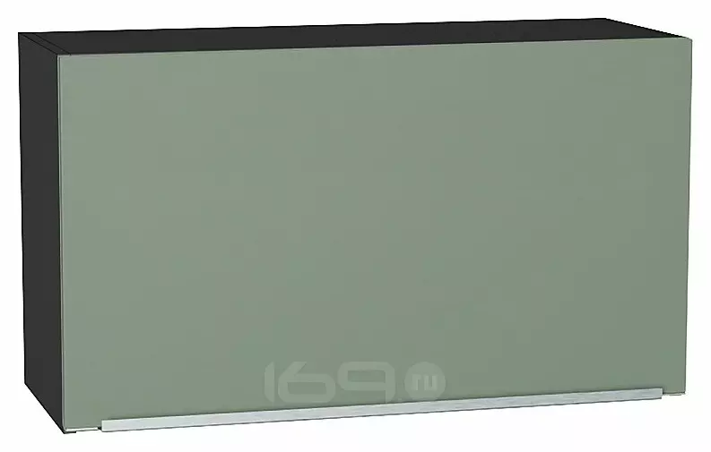 Шкаф верхний горизонтальный Фьюжн Silky Mint Graphite 460*800*318
