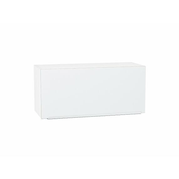 Шкаф верхний горизонтальный Фьюжн Silky White Белый 358*800*320