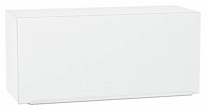 Шкаф верхний горизонтальный Фьюжн Silky White Белый 358*800*320