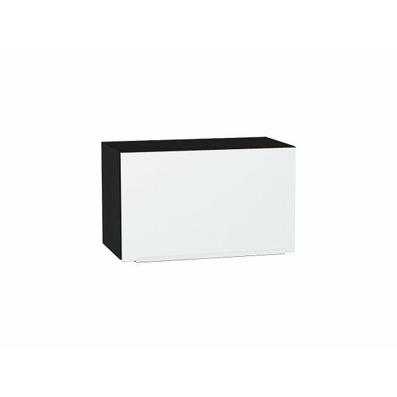Шкаф верхний горизонтальный Фьюжн Silky White Graphite 358*600*320