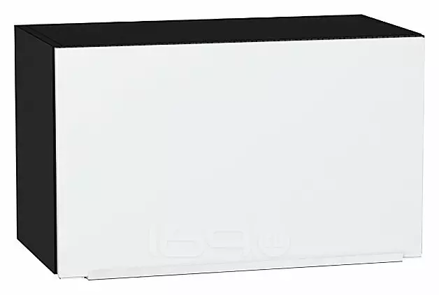 Шкаф верхний горизонтальный Фьюжн Silky White Graphite 358*600*320