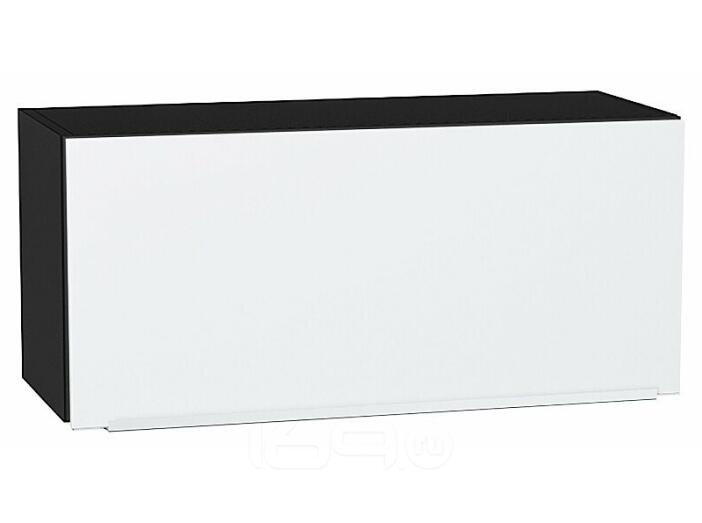 Шкаф верхний горизонтальный Фьюжн Silky White Graphite 358*800*320