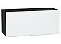 Шкаф верхний горизонтальный Фьюжн Silky White Graphite 358*800*320