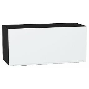 Шкаф верхний горизонтальный Фьюжн Silky White Graphite 358*800*320