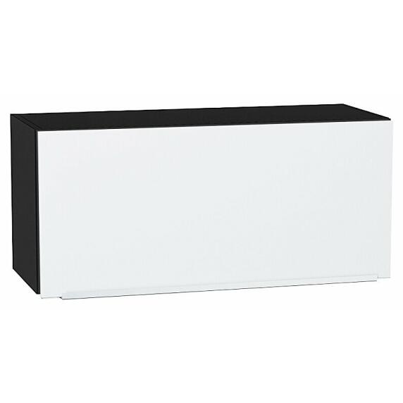 Шкаф верхний горизонтальный Фьюжн Silky White Graphite 358*800*320