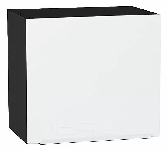 Шкаф верхний горизонтальный Фьюжн Silky White Graphite 460*500*318