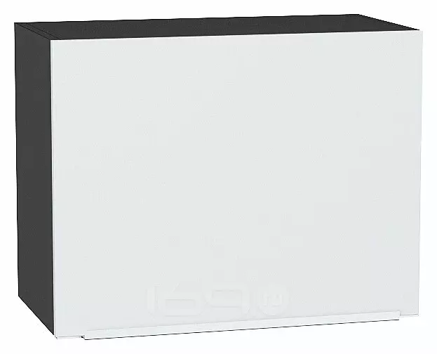 Шкаф верхний горизонтальный Фьюжн Silky White Graphite 460*600*318