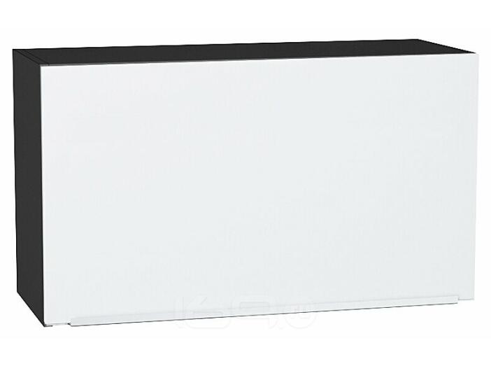 Шкаф верхний горизонтальный Фьюжн Silky White Graphite 460*800*318