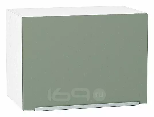 Шкаф верхний горизонтальный Фьюжн ВГ 500 Silky Mint-Белый