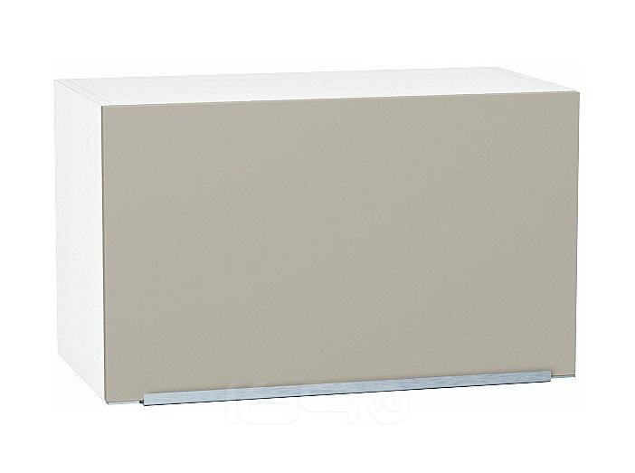 Шкаф верхний горизонтальный Фьюжн ВГ 600 Silky Grey-Белый