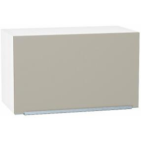 Шкаф верхний горизонтальный Фьюжн ВГ 600 Silky Grey-Белый