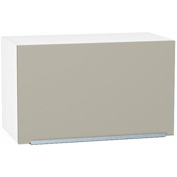 Шкаф верхний горизонтальный Фьюжн ВГ 600 Silky Grey-Белый