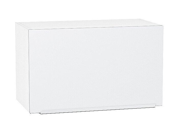 Шкаф верхний горизонтальный Фьюжн ВГ 600 Silky White-Белый