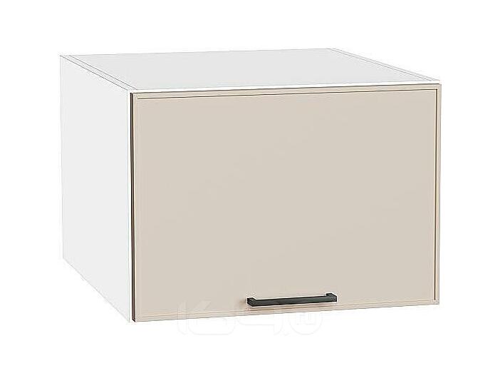 Шкаф верхний горизонтальный глубокий Эйр Cream Silk/Белый 358*500*576