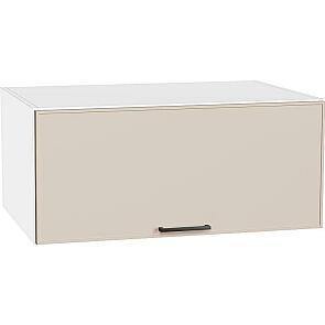 Шкаф верхний горизонтальный глубокий Эйр Cream Silk/Белый 358*800*576