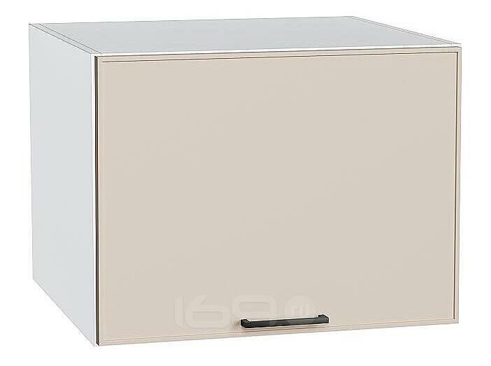 Шкаф верхний горизонтальный глубокий Эйр Cream Silk/Белый 458*600*576