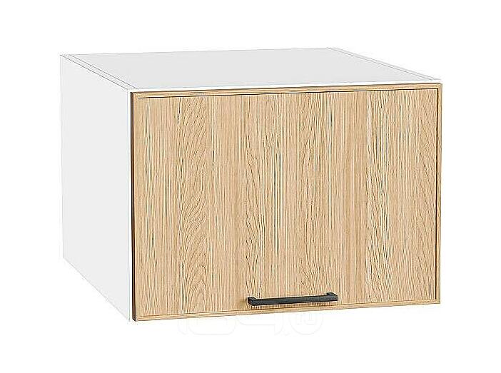 Шкаф верхний горизонтальный глубокий Эйр Real Oak/Белый 358*500*576