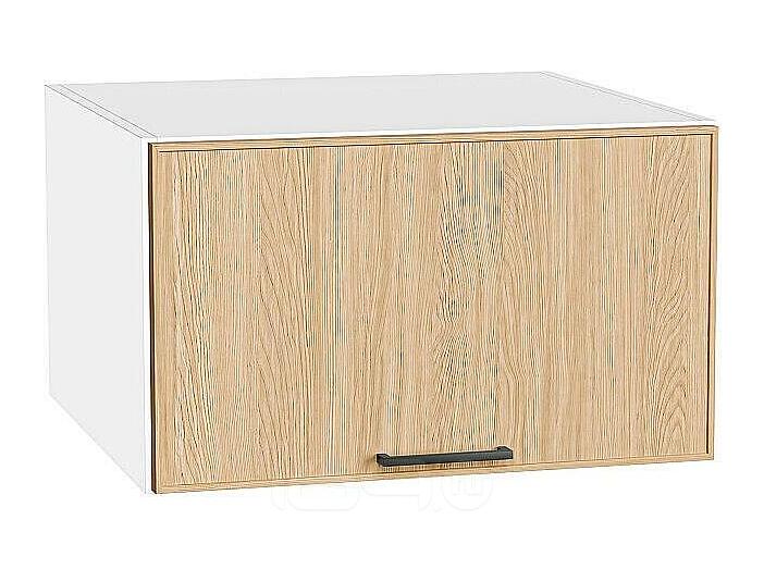 Шкаф верхний горизонтальный глубокий Эйр Real Oak/Белый 358*600*576