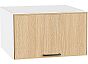 Шкаф верхний горизонтальный глубокий Эйр Real Oak/Белый 358*600*576