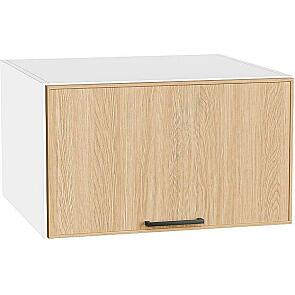 Шкаф верхний горизонтальный глубокий Эйр Real Oak/Белый 358*600*576